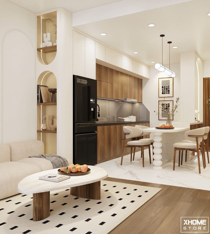 Minimalist luxury apartment interior