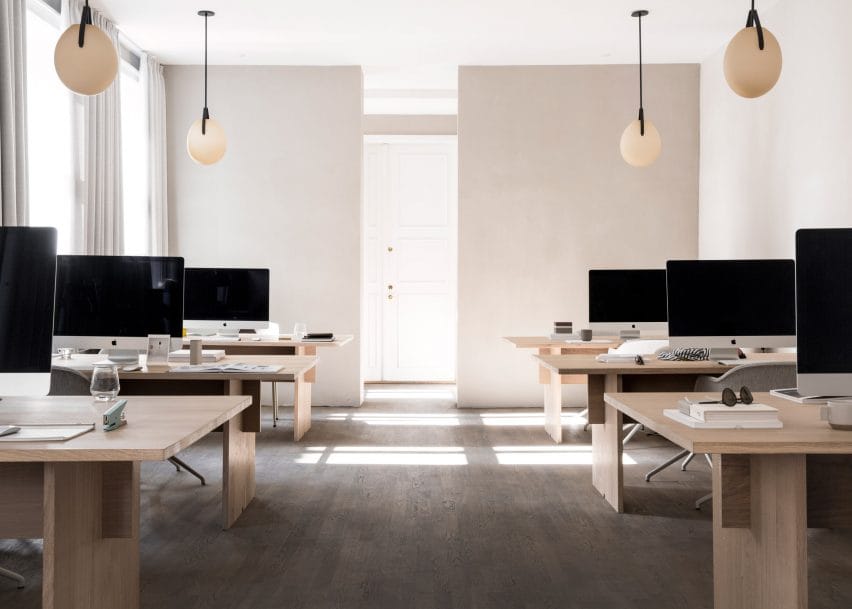 Minimalist modern office interior
